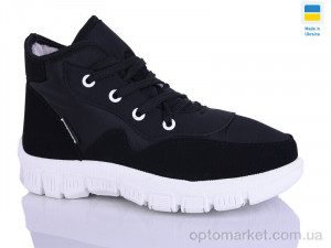 Купить Черевики жіночі 1112 чорний біла підошва DeMur чорний