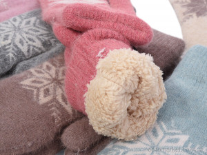 Рукавиці жіночі 1123 mix Anjela мікс  оптом от Optomarket