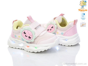 Кросівки дитячі 11482B LED TOM.M рожевий  оптом от Optomarket