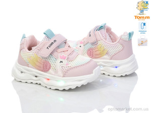 Кросівки дитячі 11483B LED TOM.M рожевий  оптом от Optomarket