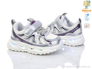 Кросівки дитячі 11484K LED TOM.M срібний  оптом от Optomarket