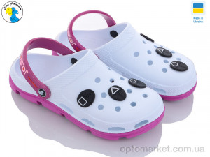 Крокси жіночі 116471 Jose Amorales білий  оптом от Optomarket