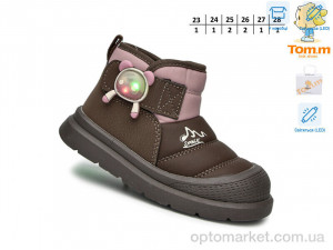 Черевики дитячі 11713Y LED TOM.M коричневий  оптом от Optomarket