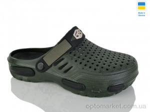 Купить Крокси чоловічі 118 хакі Gipanis зелений