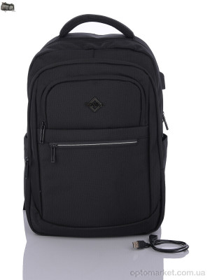 Купить Рюкзак чоловічі 1198 black (5-30) Superbag чорний