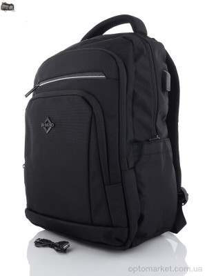 Купить Рюкзак чоловічі 1199 black (5-30) Superbag чорний