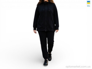 Купить Спортивний костюм чоловічі 12-1 чорний Sport style чорний