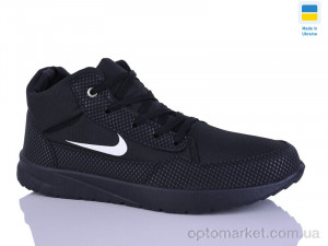 Кросівки чоловічі 1201 чорний фліс DeMur чорний  оптом от Optomarket