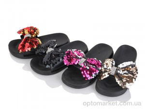 Купить Шльопанці дитячі 123-10 mix Lion-Lu чорний