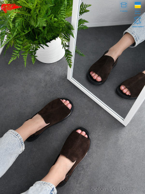 Босоніжки жіночі 125 кор з. ARTO коричневий  оптом от Optomarket