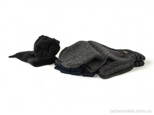 Рукавиці чоловічі 1306 (хутро) mix Anjela мікс  оптом от Optomarket