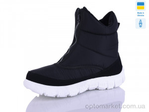 Купить Черевики жіночі 1323 чорний біла підошва DeMur чорний