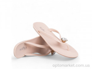 Купить Шльопанці жіночі 141444 Sopra бежевий