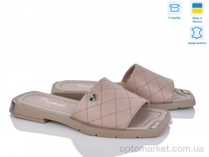 Купить Шльопанці жіночі 1420-8 Tamei бежевий