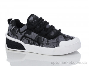 Купить Кеди жіночі 143-43 black-white Violeta сірий