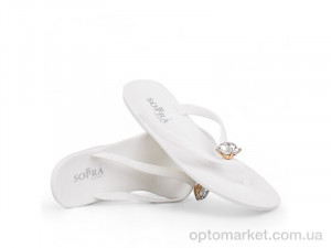 Купить Шльопанці жіночі 143045 Sopra білий