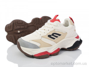Купить Кросівки жіночі 149-39 beige-red Violeta бежевий