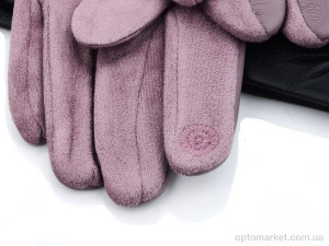 Рукавички жіночі 15-141Ж кожзам плюш mix Королева мікс  оптом от Optomarket
