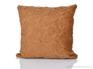 Купить Подушка унісекс 1513 (11118) brown 45x45см Malloory Home коричневий