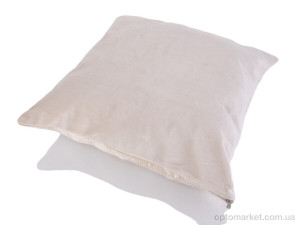 Подушка унісекс 1513 (11120) beige 45x45см Malloory Home бежевий  оптом от Optomarket
