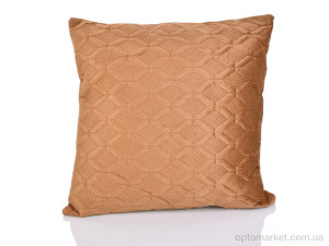 Купить Подушка унісекс 1514 (11123) brown 45x45см Malloory Home коричневий