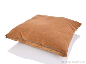 Подушка унісекс 1514 (11123) brown 45x45см Malloory Home коричневий  оптом от Optomarket