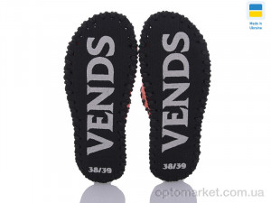 Капці жіночі 153W коралл Vends червоний  оптом от Optomarket