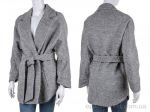 Пальто женские 1590 grey Dolce Bella серый  оптом от Optomarket