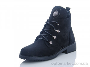 Купить Ботинки женские 161-47 замш Бабочка-Mengfuna-AESD черный