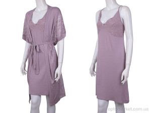 Халат жіночі 16112B d.pink Cotpark рожевий  оптом от Optomarket