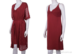 Халат жіночі 16112B red Cotpark червоний  оптом от Optomarket