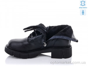 Черевики жіночі 1663-1 Purlina чорний  оптом от Optomarket