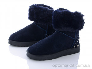 Купить Уги жіночі 1687 navy Class Shoes синій