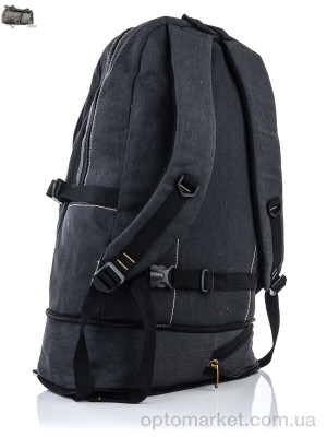 Рюкзак чоловічі 1693 black Ormi чорний  оптом от Optomarket