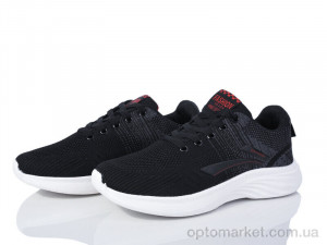 Купить Кросівки жіночі 1699 чорний-червоний Lion чорний