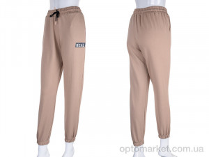 Спортивні штани жіночі 17-8000-1 beige Tengo Mod бежевий  оптом от Optomarket