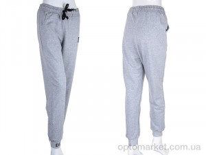 Спортивні штани жіночі 17-8002-3 grey Батал Tengo Mod сірий  оптом от Optomarket