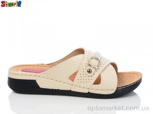 Купить Шльопанці жіночі 1704-1 Serra бежевий