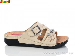 Купить Шльопанці жіночі 1710-1 Serra бежевий