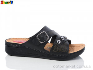 Купить Шльопанці жіночі 1710-3 Serra чорний