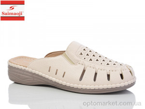 Купить Шльопанці жіночі 172-1 Saimaoji бежевий