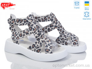 Купить Босоніжки жіночі 175 білий-леопард ARTO білий