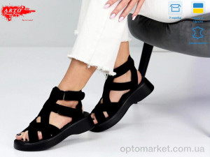 Босоніжки жіночі 175 ч.з. ARTO чорний  оптом от Optomarket