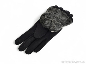 Рукавички дитячі 18-1 текстиль black Paidi чорний  оптом от Optomarket