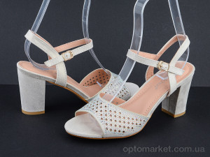 Босоніжки жіночі 18-61 Fuguishan бежевий  оптом от Optomarket