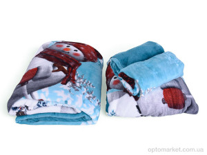 Купить Постільна білизна унісекс 18102 (12149) l.blue 200x230 см Постільна білизна плюш Malloory Home блакитний