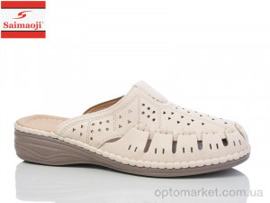 Купить Шльопанці жіночі 182-1 Saimaoji бежевий