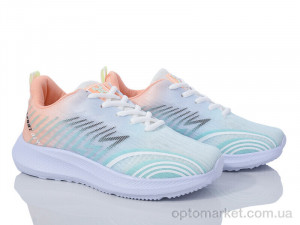 Купить Кросівки жіночі 182-36 white-orange-blue Violeta мікс