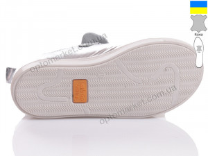 Кеды детские 191-345 Шалунишка серебряный оптом от Optomarket