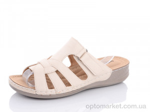 Купить Шльопанці жіночі 1910-2-8 Bao Dao Gong Zhu бежевий